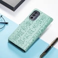 thumbnail image 7 of for Motorola G62 5G Wallet Case, Cat Dog Cartoon Cute Style with ID Card Holder PU Leather Flip Phone Cover Case for Moto G62 5G      Green, 7 of 7
