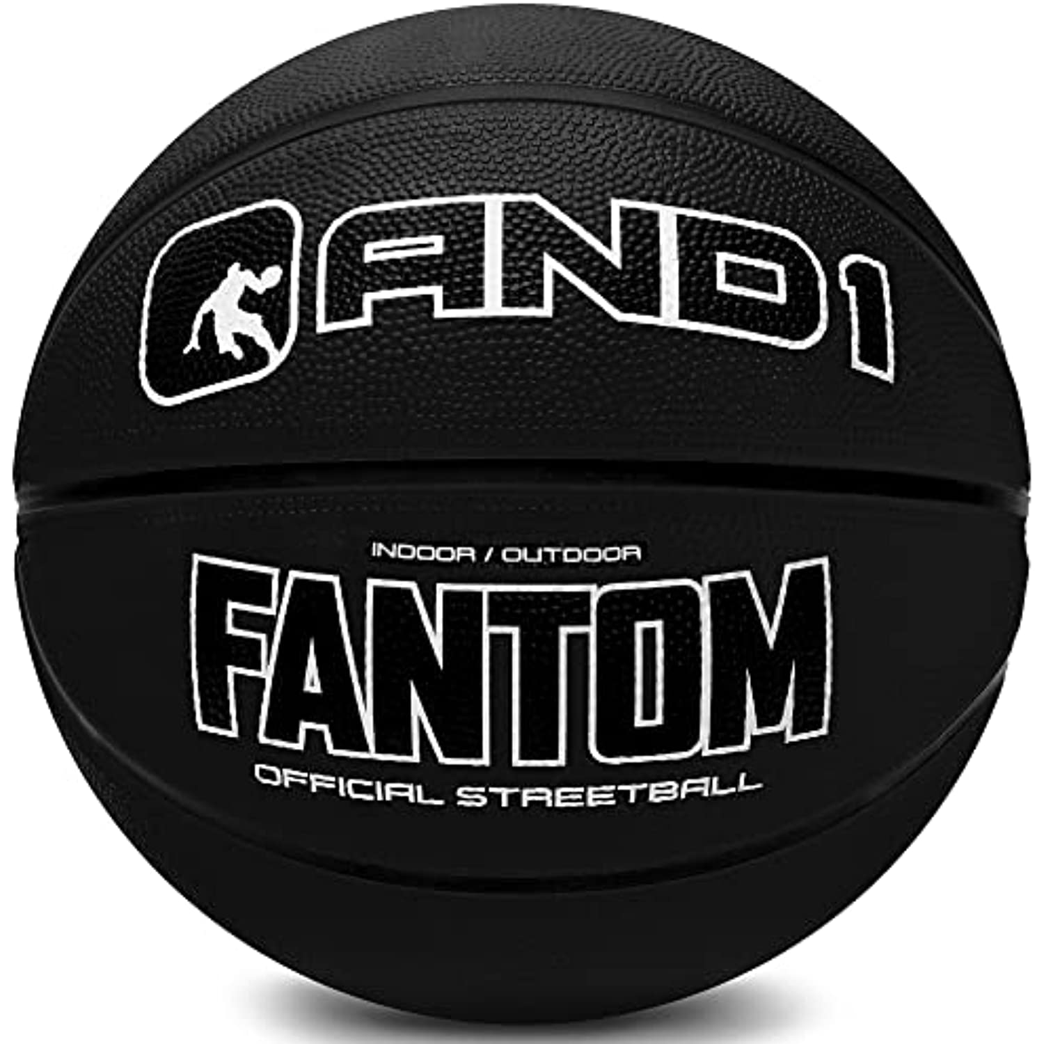 AND1 Fantom Rubber Basketball Official Size Streetball, Made for