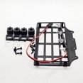thumbnail image 1 of MN82 Metal Luggage Carrier Roof Rack With LED Light RC Model Car Upgrade Parts Accessories Simulation Roof Rack With Four Lights A2, 1 of 6