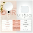 thumbnail image 5 of 30x Magnifying Mirror, Travel Hand Mirrors with Handle, Double Side Handheld Mirror with 1X 30X Magnification, Hand Held Foldable Travel Mirror for Makeup (White), 5 of 8