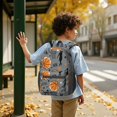 thumbnail image 6 of Basketball and Star Gray Pattern 17" School Backpacks for Teens,Waterproof Oxford Fabric,S-Shape Padded Straps for School,Travel,Hiking,Camping, 6 of 6