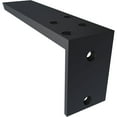 thumbnail image 5 of Ekena Millwork 2 1/2"W x 10"D x 4"H Hidden Support Steel Heavy Duty Bracket w/ Back Plate, Powder Coated Black, 5 of 10