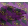 thumbnail image 4 of oneOone Viscose Chiffon Fabric Leaves Block Print Fabric BTY 42 Inch Wide, 4 of 4