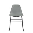 thumbnail image 3 of Porthos Home Alivia Modern Dining Chairs Set Of 2 With Molded Seat And Durable Iron Legs (Armless Design, Great For Dining Room And Kitchen), 3 of 6