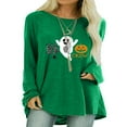 thumbnail image 1 of T-shirts Halloween Manches Longues pour Femmes Blouse Décontractée Pull-Overs, 1 of 2