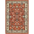 thumbnail image 1 of Unique Loom Kashan Traditional Floral Area Rug, 4 x 6 Feet, Terracotta/Ivory, 1 of 2
