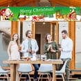 thumbnail image 4 of Luysn Christmas Decorations Merry Christmas Fence Banner,Christmas Banners Yard Sign,Holiday Fence Wrap Hanging Backdrop Banner,Event Party Decoration,Christmas Lights Outdoor 69"X14.5", 4 of 9