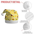 thumbnail image 4 of KLL Christmas Hats for Adults Plush Chamomile And Ladybug Print Santa Hat Xmas Fluffy Santa Claus Hat for Women Men, 4 of 6
