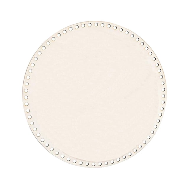 Cesta de ganchillo sin terminar, redonda, en blanco, para punto de cruz, tallada, tejida a mano, manualidades de bricolaje 30 centimetros