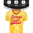 thumbnail image 3 of Dodgeball Average Joe's Adult Yellow Jersey Halloween Costume Set Cosplay - Officially Licensed, 3 of 5