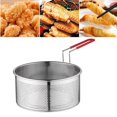 thumbnail image 4 of Fryer Basket Kitchen Tool Mesh Tableware Mesh Basket Kitchen Basket Colander for Restaurant L, 4 of 9