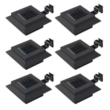 

Fyydes Outdoor Solar Lamps 6 pcs LED Square 4.7 Black Black