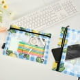 thumbnail image 2 of FORMRS 2 Pack Pencil Pouch for 3 Ring Binder with Clear Window Zipper Case, Cartoon Plaid Lemon, 2 of 6
