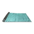 thumbnail image 2 of Ahgly Company Indoor Round Solid Light Blue Modern Area Rugs, 6' Round, 2 of 4