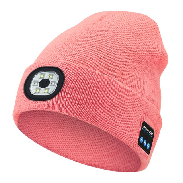 Gorro Compatible Con La Tapa LED Altavoces Calcetín Atenuación Azul
