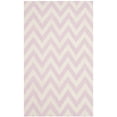 thumbnail image 2 of Safavieh Dhurries Bentley Geometric Area Rug, Pink/Ivory, 4' x 6', 2 of 8