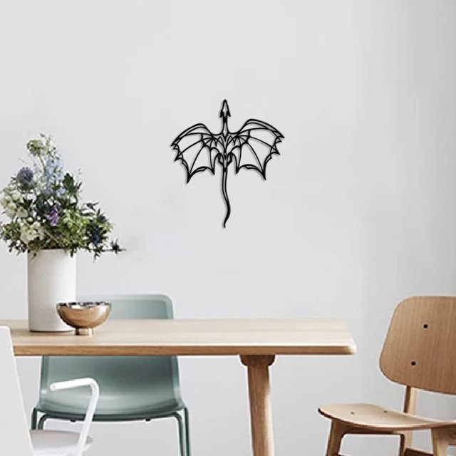 Fiudx Arte de Pared de Metal, Diseño Mítico Legendario, Material de Hierro Duradero, Decoración Moderna para El Hogar, Mejora La Sala de Juegos, Elegante Decoración para El Marco de La Puerta, Fácil
