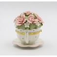 thumbnail image 5 of Cup and Saucer Shaped Music Box with Pink Flowers 4.5 Inches Gift, 5 of 5