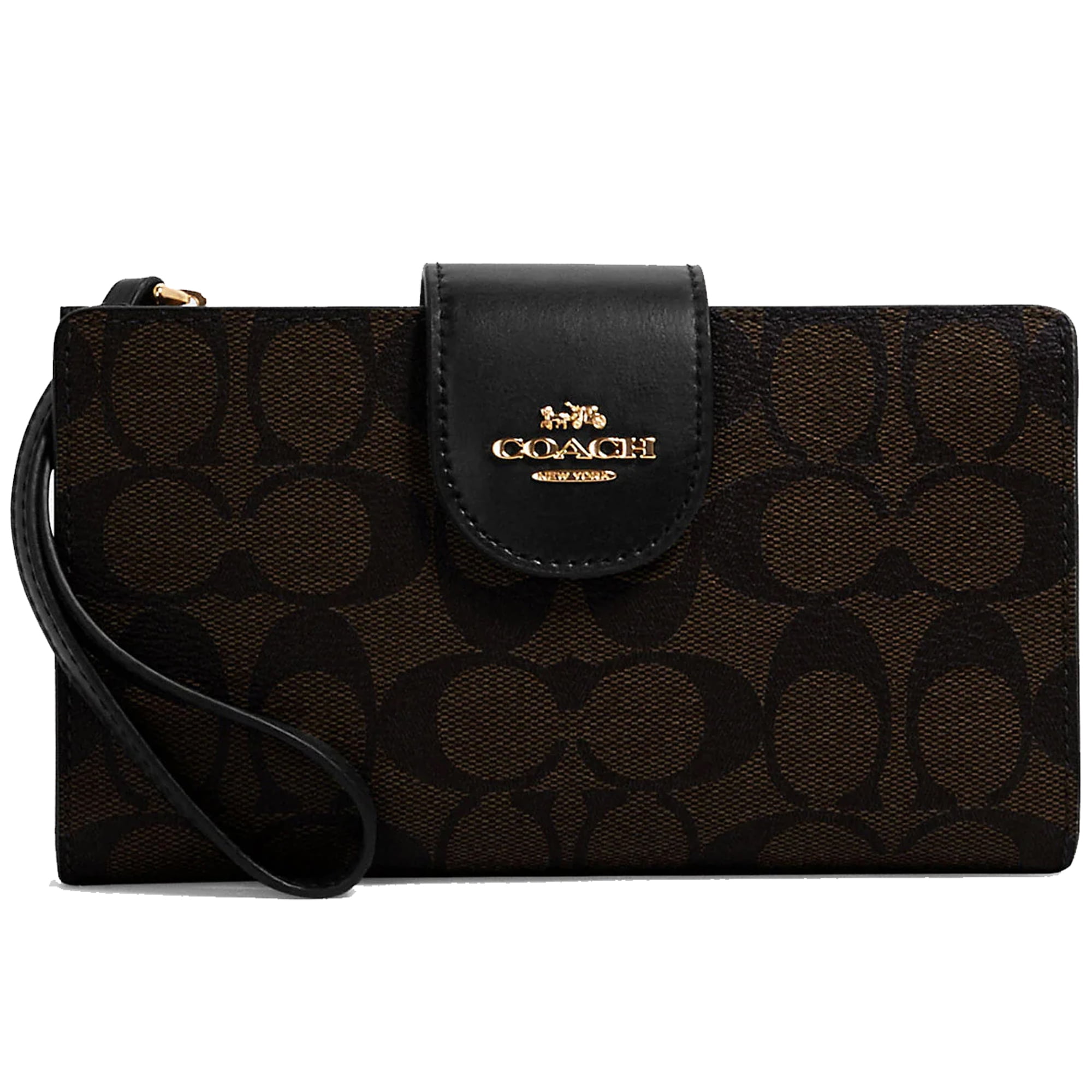 CARTERA COACH ORIGINAL TECH PHONE WALLET SIGNATURE BROWN PARA CELULAR Walmart en linea
