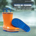thumbnail image 2 of NORTY Rubber Rain Boots for Kids Boys Girls Waterproof Solid Printed Mid-Calf, 2 of 18