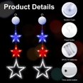 thumbnail image 4 of [] 4th of July Decorations 3 Pack Patriotic Red White and Blue Star Window Lights with Suction Cup Independence Day Decorative Light String Decorative Light, 4 of 5