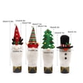 thumbnail image 4 of Funda de felpa para botella de vino Cateissary árbol de Navidad duende, 4 of 6