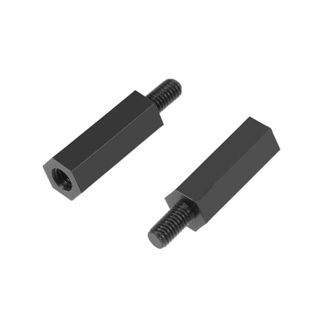 100pcs M3 15+6mm Male Female Thread Nylon Hex Standoff Spacer Screws Black price history on PriceWatchPro