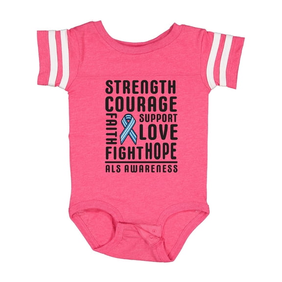 Inktastic ALS Awareness Strength Courage Support Boys or Girls Baby Bodysuit