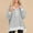 Gray, variant on Luxalzxs Fall Sweatshirts for Women Trendy Loose Fit Casual High Low Hem Split Oversized Sweatshirt Long Sleeve Color Block Button Henley Neck Pullover Tunic Tops Outfits