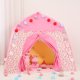 thumbnail image 3 of Tienda de juegos para niños, carpa de juegos con castillo de princesa, tela Oxford, casa de juegos de hadas grande con bolsa de transporte para niños y niñas, interior y exterior, 3 of 9