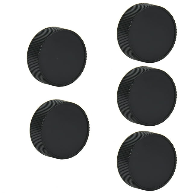 Tapa trasera de lente de cámara Jadeshay plástico negro 5 piezas A