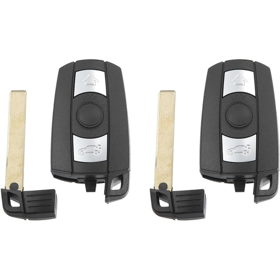 315 MHz Smart Key Fob Keyless Entry Remote Fit for BMW 3 5 Series 2006-2011 KR55WK49127 - Pack of 2 Black
