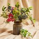 thumbnail image 4 of Cheer.US 3 piezas de flores artificiales flocadas de plástico, bayas falsas, plantas para bodas, ramos de novia para interiores y exteriores, hogar, cocina, oficina, centros de mesa, decoración, 4 of 7
