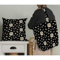 thumbnail image 5 of Soimoi Black Poly Georgette Fabric Nest & Feather Print Fabric by Yard 42 Inch Wide, 5 of 5