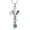 Silver-Green, variant on Cross Urn Necklace For Ashes Of Loved Ones With Birthstone Always In My Heart Cremation Jewelry Keepsake Pendant Women Men