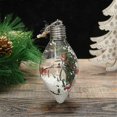 thumbnail image 1 of 1/6 piezas Bola de Navidad Bola de espuma blanca Diseño de escena liviano Decoración de árbol de Navidad Bola colgante Bola colgante de Navidad para fiesta C, 1 of 1
