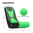 thumbnail image 6 of GTRACING Faux Leather Floor Rocker Video Gaming Chair, Green, 6 of 6