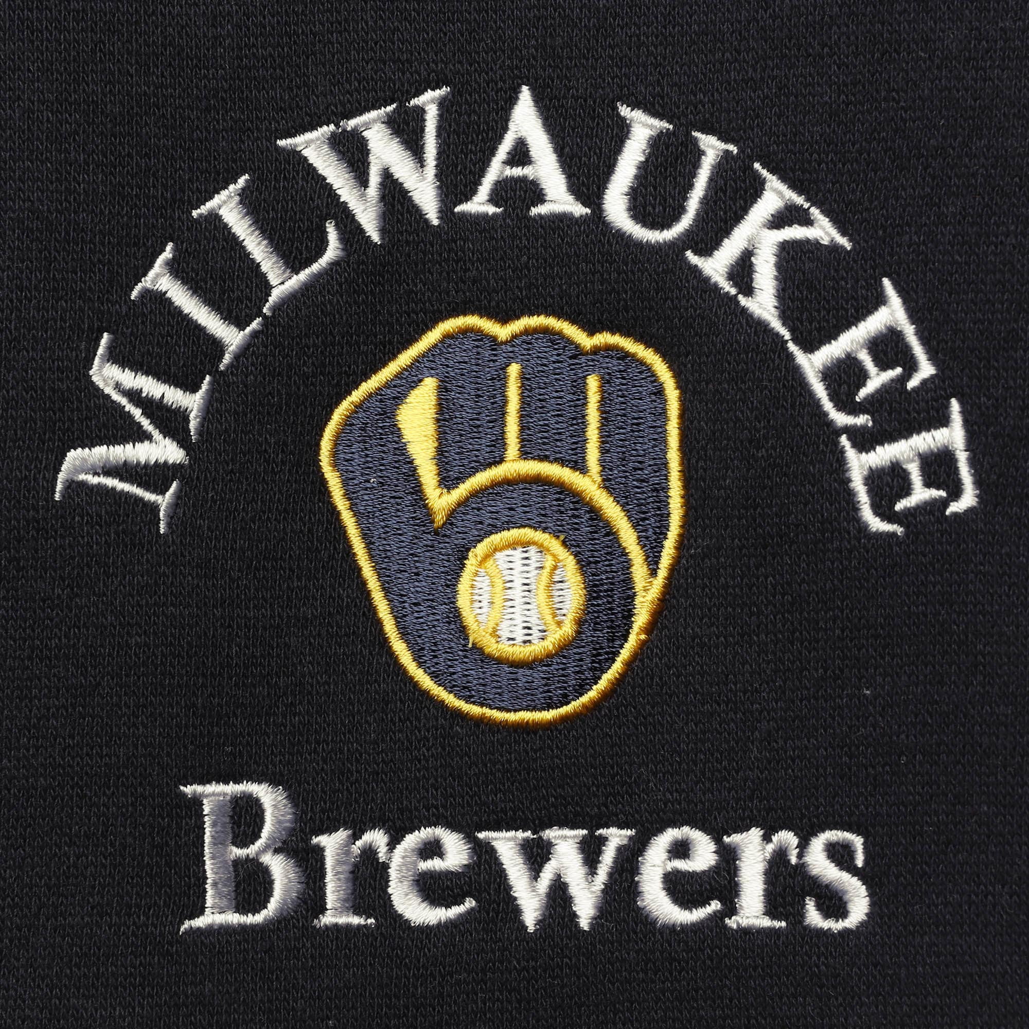 SOFT AS A GRAPE Women's Soft as a Grape Navy/Heathered Gray Milwaukee  Brewers Rugby Pullover Hoodie