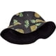 thumbnail image 4 of Nvzi Sombrero de pescador unisex con estampado de frutas, de doble uso, con visera para el sol, para playa y verano, color negro, 4 of 4