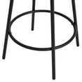 thumbnail image 4 of CHITA Swivel Counter Height Bar Stools with Back Set of 3, 27'' Seat Height, Metal & Wood Frame, Black, 4 of 10