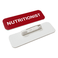 thumbnail image 2 of Nutritionist 1 x 3" Name Tag/Badge, Red, (3 Pack), 2 of 3