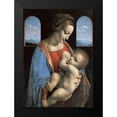 thumbnail image 2 of Leonardo, da Vinci 11x14 Black Modern Framed Museum Art Print Titled - Madonna and Child (Madonna Litta), 2 of 5