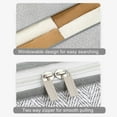 thumbnail image 3 of Folding Wardrobe Storage Box with Clear View Window, Zippered Organizer for Clothes Sweaters Pants, Under Bed and Closet Storage, Foldable Design for Home Organization, 3 of 9
