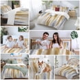 thumbnail image 5 of 3 Piece Brown Gray Duvet Cover Set Twin Size, Microfiber Comforter/Quilt Cover with Corner Ties and 2 Pillowcases, Vintage Abstract White Ombre Texture All Season Soft Bedding with Zipper Closure, 5 of 8