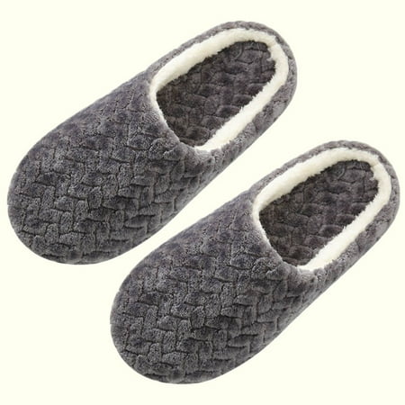 

Xmarks Unisex Closed Toe House Slippers Lightweight Soft Cozy Home Slippers Comfy Washable Cotton Bedroom Slippers Size 5-10.5