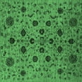 thumbnail image 1 of Ahgly Company Indoor Square Oriental Emerald Green Industrial Area Rugs, 8' Square, 1 of 4