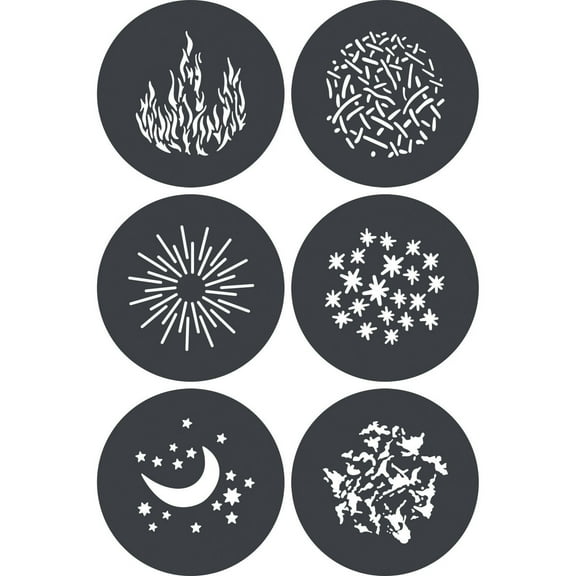 Godox GP-GS1 Gobo Set for MG1200Bi Spotlight Mount (6-Pack)