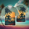 thumbnail image 5 of Venta caliente nueva moda dibujos animados panda chino impreso camisa de hombre casual talla grande camisas de manga corta para hombre camisetas divertidas de uso diario, 5 of 5