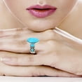 thumbnail image 2 of Turquoise Jewelry Ring for Women Sterling Silver 925 | Turquoise Network | R2434-C75-6, 2 of 4
