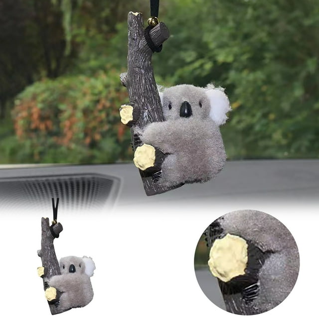 Rearview Koala Ornament Cute Hanging For Car Interior Automotive Trim Accessory Road Trip Idea
